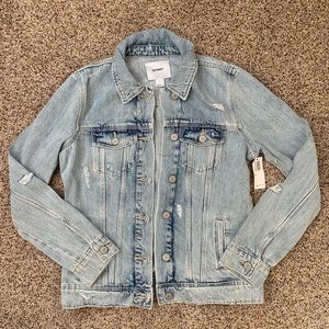 NWT Old Navy Distressed Denim Jacket
